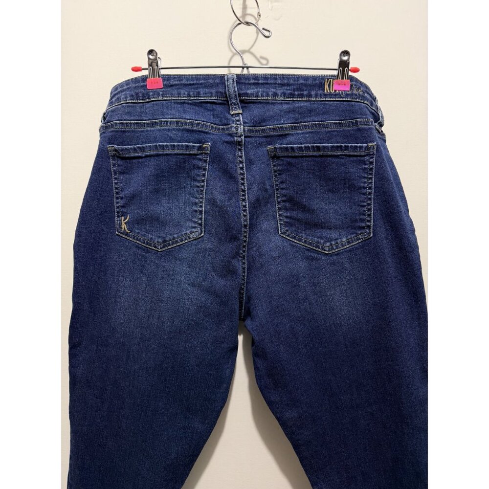 Kut From The Kloth Womens Denim Skinny Jeans With Frayed Hem Size 16 Blue Cotton - Picture 14 of 15